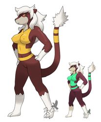 1girls anthro breasts color exposed_breasts female female_only fur furry furry_breasts nintendo pokemon solo vulva watchog