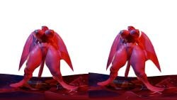 180_fov 1girls 8k big_breasts breasts demon demon_girl female female_only from_below lucia_(satina) muscular muscular_female red_body satina satina_wants_a_glass_of_water stereogram sweat vr wet wet_body wet_boobs
