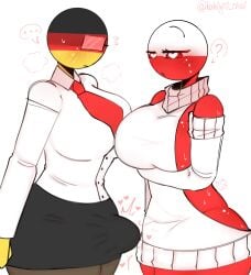 ... 1futa 1futa1girl 1girls 2d ? artist_name artist_signature ass_bigger_than_head bare_shoulders big_breasts black_skirt business_suit business_woman countryhumans countryhumans_girl curvaceous curvy curvy_female curvy_futa erect_penis erection futa_is_shit germany_(countryhumans) glasses heart_eyes horny horny_female horny_futa huge_ass huge_breasts kak0yt0_chel penis poland_(countryhumans) slender_body
