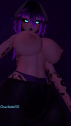 1girls 3d 9:16 animated animated_gif areolae artist_name big_breasts black_hair black_lipstick black_sclera blue_eyes boobs bouncing_breasts breasts breasts_out charlottevr female female_only femdom gif goth goth_girl gothic light-skinned_female light_skin mommy mommy_kink mother nipples pale-skinned_female pale_skin panties pink_nipples purple_hair shaking_breasts shorter_than_10_seconds solo solo_female tagme taller_girl tattoo tattoos topless topless_female vr vr_media vrchat vrchat_avatar vrchat_media vrchat_model watermark