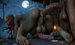 ai_generated anal bloodsucker cum cum_in_ass feet futanari intersex mcgold4553 s.t.a.l.k.e.r.