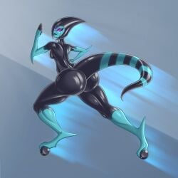 alien alien_girl ass ben10 ben_10 big_ass big_butt chaquetrix female muscles xlr8