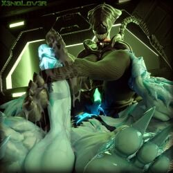 5_toes absurd_res alien alien_(franchise) anthro black_body black_skin bodily_fluids clothing collar cum cum_on_feet cum_on_penis cum_on_self cunnilingus duo excella feet female foot_fetish foot_play footjob genital_fluids genitals glowing glowing_genitalia glowing_mouth glowing_penis glowing_pussy hi_res larger_male legwear long_tongue male male/female marvel muscular muscular_male nails oral penis pussy sex sharp_nails sharp_teeth size_difference stirrup_legwear stirrup_stockings stockings symbiote teeth thekidxeno toes tongue vaginal_penetration venom_(marvel) xenomorph