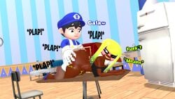 big_ass_(female) big_booty big_butt_(female) bubble_ass_(female) bubble_butt_(female) kaibernation oc original_character smg4 smg4_(character) thong thong_leotard thong_panties