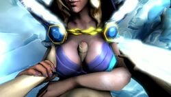 3d animated big_breasts blonde_hair crystal_maiden dota dota_2 faceless_male hand_on_breast hand_on_breasts hood ice jeremiahbb1 loop no_sound paizuri tagme video