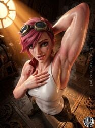1girls 3d 3d_(artwork) 3d_model 3d_render ai ai_generated arcane arcane_vi armpit armpit_crease armpit_fetish armpit_peek armpits arms_up bikini breasts cinderpits detailed detailed_background female league_of_legends musk musk_clouds pheromones pink_hair realistic realistic_textures self_upload smug smug_face solo solo_female solo_focus stubble sweat sweatdrop sweating sweaty sweaty_armpits sweaty_body sweaty_breasts tight_clothing tight_fit tomboy vi_(league_of_legends)