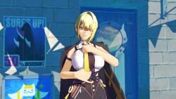 1girl2boys 1girls 2boys 3d animated big_breasts blonde_hair cinderdryadva cowgirl_position cum_in_pussy doggy_style evelyn_chevalier handjob hollow_thug longer longer_than_one_minute naked naked_female tagme video voice_acted vookak zenless_zone_zero