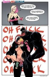 1girls disclaimer gwen_stacy marvel marvel_comics size_difference spider-gwen spider-man_(series) venom venom_(marvel)