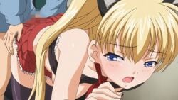 00s 1boy airi_akizuki animal_ears animated ass ass_grab blonde_hair blue_eyes censored clothed_sex clothing father_and_daughter female incest male miniskirt oni_chichi open_mouth poro sex skirt solo_focus stockings straight