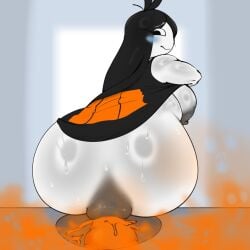 1girls anus big_ass big_breasts big_butt blushing chubby chubby_female dajugong fart fart_cloud fart_fetish farting fat_ass fat_female pooping ramone_(roockrt) scat shitting