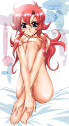 breasts brown_eyes censored earrings heart nude pointy_ears red_hair sarah_(tenshi_ni_narumon) tenshi_ni_narumon