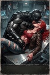 1boy 1girl ai_assisted ai_generated barbara_gordon bare_breasts bare_pussy batcave batgirl batgirl_(barbara_gordon) batgirl_(the_killing_joke) batman batman:_the_killing_joke batman:the_killing_joke batman_(bruce_wayne) batman_(series) batman_logo batsuit blue_jeans boots bruce_wayne cape comic comics cowl dc dc_comics declaration_of_love duo female female/male glasses gloves gotham_city hero_on_heroine heroine heroine_on_hero inminent_anal inminent_blowjob inminent_sex kiss kiss_on_lips kissing leather_jacket light-skinned_female nightwing_(series) nude nude_female partners red_hair red_top romantic_couple superhero tactical_gear taking_clothes_off the_killing_joke undressing undressing_another warner_bros._animation warner_brothers