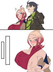 2026 big_breasts hizakake huge_breasts paxton_(pokemon) pokemon pokemon_legends:_z-a sideboob tagme taunie_(pokemon)