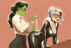 2girls ai_generated ass big_ass big_breasts big_thighs black_cat_(marvel) breasts curvaceous curvy curvy_figure digital_media_(artwork) felicia_hardy female female_only giantess green-skinned_female green_body green_hair green_skin hips hourglass_figure huge_ass huge_breasts huge_thighs hulk_(series) jennifer_walters large_ass large_breasts large_female large_thighs legs light-skinned_female light_skin macro macro_female marvel marvel_comics mature mature_female mini_giantess phophopho she-hulk slim_waist spider-man_(series) tall tall_female thick thick_hips thick_legs thick_thighs thighs voluptuous waist white_hair wide_hips wide_thighs