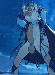 2boys anal anal_penetration anal_sex animated ass big_penis genshin_impact gif male male_only paimon_(genshin_impact) partially_clothed partially_nude pierro_(genshin_impact) tagme worms-eye_view zenpei
