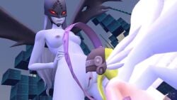 2girls angewomon ass barefoot blonde_female blonde_hair boots breasts chair clawed_fingers claws cunnilingus devouring_pussy digimon digimon_(species) female femdom grey_hair grey_skin hand_on_another's_head helmet helmet_only helmet_over_eyes huge_ass kneeling kneeling_female ladydevimon large_breasts leather leather_clothing licking_pussy long_hair mask masked masked_female neinsfw nude nude_female purple_skin pussy pussy_juice pussy_juice_drip pussy_juice_trail red_eyes ring sadistic_smile sex_slave sexslave shaved_crotch shaved_pussy skull smile smiling smiling_at_another smiling_at_partner soles spread_legs submissive submissive_female tagme video winged_helmet wings wings_tied yuri