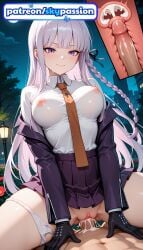1boy 1girls 2026 ai_assisted ai_generated anime bangs boobs braid breasts bust cervix cock cowgirl_pose cowgirl_position cross-section cum cum_in_pussy danganronpa dick ejaculation female_genitalia genitals girl_on_top gloves hetero hi_res high_quality high_resolution highres internal_cumshot kirigiri_kyouko long_hair love_making necktie night night_sky nipples outdoors overflow panties patreon patreon_username penetration penis pov purple_eyes pussy sex sexual_intercourse shirt skirt sky skypassion stable_diffusion straddling tits uncensored_nipples uncensored_pussy uncensored_vagina underwear uterus vaginal watermark woman_on_top