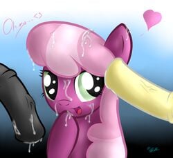 2012 cheerilee_(mlp) cum cum_in_face cum_in_mouth earth_pony equine female friendship_is_magic fur horse kaykitten male my_little_pony oral pony sex shy smooth_skin straight