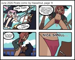 1girls 2boys female hasselnut male ntr pirate smelly_pussy wolfgang_bang