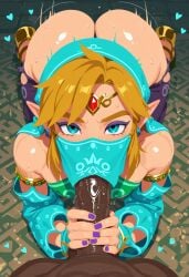 1boy 1femboy 2025 2boys against_wall ai_generated alternate_version_available aqua_veil armwear ass big_ass blonde_hair blue_eyes breath_of_the_wild clothed_femboy clothed_femboy_nude_male crossdressing dark-skinned_male dark_skin eyebrows eyelashes eyeshadow fellatio fellatio_under_mask fellatio_under_veil femboy feminine_male gerudo_link girly interracial interracial_sex link link_(breath_of_the_wild) looking_at_viewer mask mouth_veil nail_polish no_panties nude_male nude_male_clothed_femboy oral oral_sex pale-skinned_femboy pale_skin pointy_ears pov pov_male purple_eyeshadow purple_nail_polish purple_nails ripped_clothes ripped_clothing ripped_pants sex the_legend_of_zelda thick_thighs thighs torn_pants trap veil vuurtoren yaoi