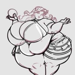 bbw big_breasts bikini breasts cleavage drokmars female furry huge_breasts overweight ssbbw tagme thick_thighs wide_hips