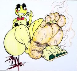 anthro foot_fetish frog nutboiart8008 ribbit_(the_amazing_digital_circus) tadc tagme the_amazing_digital_circus