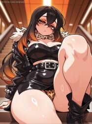 1girls ai_generated amo_empool big_ass clothed clothing gachiakuta looking_at_viewer solo solo_female thick_thighs thong