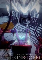 afraid atheon blender_(software) blue_body bound_legs cage calliope_brando calliope_brando_(zdots) destiny_(game) destiny_(video_game) destiny_2 feet feet_up free_use glory_hole glowing_eyes imminent_rape imminent_sex mind_break mind_control orange_hair robot robot_on_human scared scared_expression spread_legs trapped trapped_in_box vex_(destiny) zdots