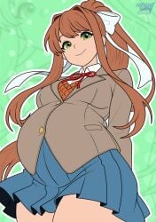 monika (doki doki literature club) from doki doki literature club by arrowdark