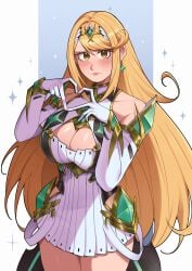 mythra from xenoblade chronicles (series) by deliciousbra