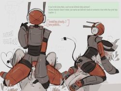 1boy artful_(die_of_death) balls cowgirl_position die_of_death_(roblox) female killdroid killdroid_(die_of_death) male penis pussy red_body request roblox roblox_game robloxian robot robot_girl robot_pussy rule_34_comment self_upload tagme thighs tikimedolf trembling wet white_body