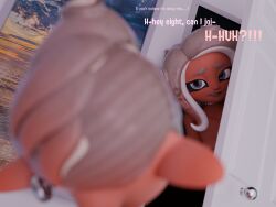 3d 3d_model agent_8_(side_order) agent_8_(splatoon) background big_breasts big_ears big_head blurry_foreground breasts completely_nude curled_hair ear_ring embarrassed embarrassed_nude_female exposed_breasts female foreskin grey_hair high_resolution highres lredfox0 male medium_hair naked naked_female naked_male nintendo nude nude_female octoling octoling_boy octoling_girl penis shiny_hair shy shy_expression silver_hair smooth_skin splatoon splatoon_(series) splatoon_3 tentacle tentacle_hair uncircumcised