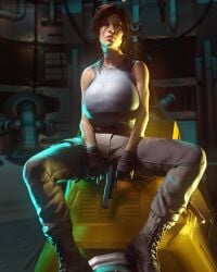 lara croft from tomb raider by leta