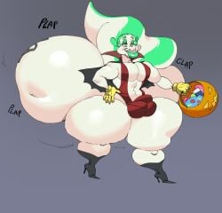 1boy 2d anthro anthro_only ass_bigger_than_head ass_bigger_than_torso ass_built_separately ass_expansion ass_tattoo big_ass black_boots bottom_heavy bottom_heavy_femboy braces bulge candy cartoon_gloves clapping_ass clapping_cheecks clothed clothed_male color english_text expansion fatfoxlower femboy femboy_only femboy_vampire ffuffle giant_ass gigantic_ass green_and_white green_hair green_lips hair halloween halloween_costume heel_boots high_heel_boots high_heels huge_ass huge_bulge huge_thighs humongous_ass hyper_ass jack-o'-lantern makeup male massive_ass name_tattoo non-nude onomatopoeia original original_character plap plapping puddin_toon_skunk pumpkin_bucket sharp_teeth skunk skunk_tail solo tail tattoo tattooed_ass teeth thick_ass thick_legs thick_thighs tongue tongue_between_teeth tongue_out toony trick_or_treat vampire vampire_costume yellow_gloves