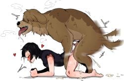 all_fours canid canine canine_on_human canis clothed clothed_sex cum cum_inside doggy_style domestic_dog female female_on_feral femsub feral feral_on_female feral_on_human feral_penetrating feral_penetrating_human fucked_silly human_female human_on_feral human_penetrated kingdom_hearts looking_pleasured loving_it male mrchuuni passionate penetration saliva sex submissive_human sweat tongue tongue_out xion zoophilia