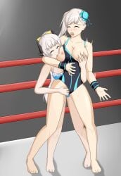 bikini bite bite_mark breasts catfight competitive competitive_intercourse competitive_sex exposed_nipples fate/grand_order fate_(series) female fingering grabbing grabbing_breasts grabbing_from_behind kiyohime_(fate/grand_order) lesbian_competitive_intercourse miyamoto_musashi_(fate) one-piece_swimsuit ryona sexfight wrestling wrestling_femdom wrestling_match wrestling_ring wrestlingryona yuri zxced
