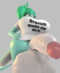 3d_(artwork) anthro balls big_balls big_breasts big_penis blender_(artwork) breasts clothing cock_vore digital_media_(artwork) erection futanari genitals green_hair hair hi_res huge_balls huge_breasts huge_cock humanoid_genitalia humanoid_penis hyper hyper_balls hyper_genitalia hyper_penis intersex lizard penile penis reptile rose_(fairyfud) scalie solo tail vore z-z