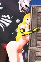 1girls 1monster arrancon beowolf_(rwby) breasts doggy_style grimm_(rwby) nude_female penetration pinned ponytail rwby sex sex_from_behind yang_xiao_long