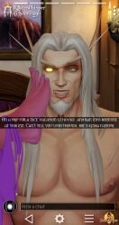 1boy 1girls 3d blizzard_entertainment blonde_hair blood_elf female foot_fetish kalec_sunwhisper light-skinned_male light_skin lulusa_wildmist male mr_sunwhisper night_elf original_character purple_skin snapchat warcraft world_of_warcraft