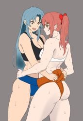 artist_request catfight character_request chidori_kaname fight fighting full_metal_panic staredown sumo sumo_wrestler sumo_wrestling yuri