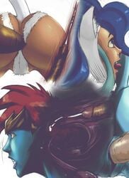 age_difference anal anal_sex big_breasts blue_skin breasts capcom catapult_beetle clenched_teeth comic crossover cum cum_in_ass cum_in_pussy cum_in_uterus cum_inside darkstalkers demona disney erection felicia_(darkstalkers) feline female gargoyle gargoyles hair hat huge_breasts human internal_cumshot male nipples nude orgasm partial_male penetration penis pokemon rolling_eyes sex shocked tongue_out unseen_character unseen_male unseen_male_face vaginal_penetration wince x-ray young