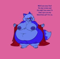 bbw big_breasts blueberry_inflation breasts cleavage female frisk_lk furry huge_breasts inflation nipples overweight thick_thighs wide_hips