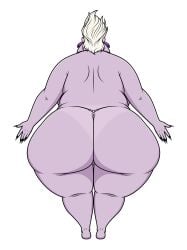 1girls ass ass_focus ass_grab ass_up back_view bbw big_ass big_butt big_thighs black_nails chubby chubby_female disney disney_villains earrings female female_focus female_only gilf granny humanoid jk94 large_ass mature mature_female mature_woman necklace obese obese_female old_woman overweight overweight_female purple_body purple_skin solo solo_female solo_focus tagme tanned tanned_female tanned_skin the_little_mermaid thick thick_ass thick_butt thick_hips thick_legs thick_thighs thong ursula ursula_(the_little_mermaid) white_background white_hair