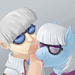 friendship_is_magic humanized licking my_little_pony penis photo_finish_(mlp) straight_hair tongue