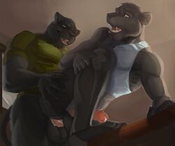 anal anthro feline fur furry gay jaguar jonrom male panther