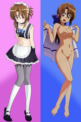 dakimakura female hayate_no_gotoku! maid maria_(hayate_no_gotoku!) nipples nude photoshop pussy thighhighs