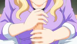 animated blonde_hair censored glansjob handjob kenjou_maya last_waltz