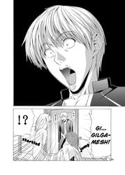 caught doujinshi emiya_shirou fate/stay_night fate_(series) gilgamesh hiroyuki male saber surprised