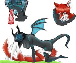 69 anthro bane breasts bubbles canine dragon female fur furry husky male neonlogic nude penis pussy sex