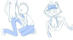 2boys alien alien_humanoid blushing cute doze_(homestuck) fellatio gay hand_on_head homestuck humanoid itchy_(homestuck) looking_at_viewer lying_down lying_on_back male male/male ms_paint_adventures sucking_penis tagme the_felt unknown_artist